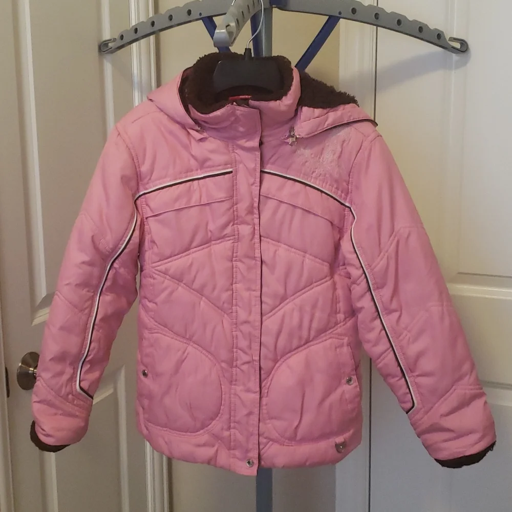 Protection‎ System Water & Wind Resistant  Girl's Hooded Winter Fleece Co…